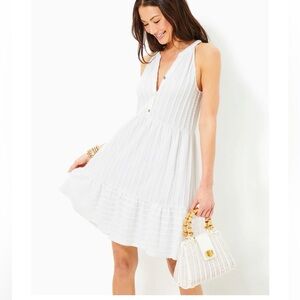 Lilly Pulitzer Lennox Swing Dress in Resort White.